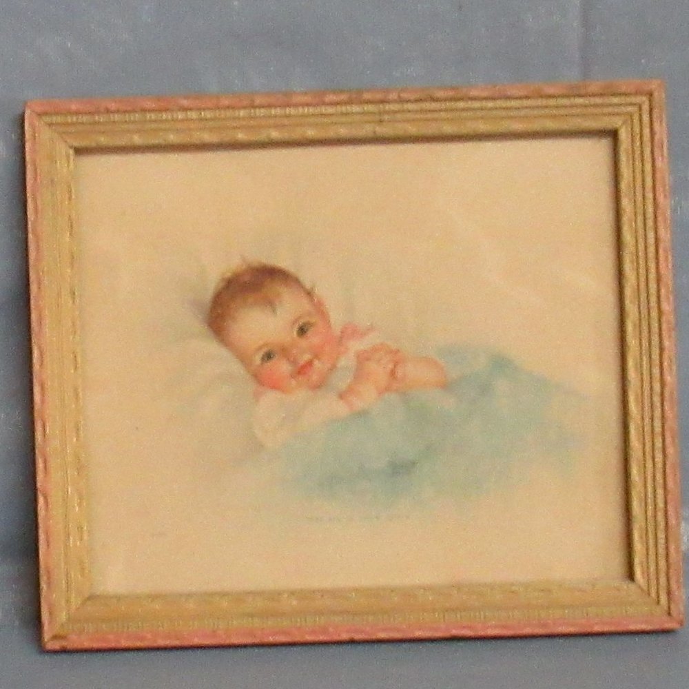 Charlotte Becker Framed Baby Print Take Me In Arms